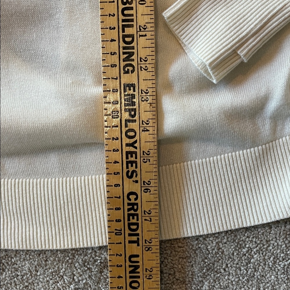 LULULEMON Still At Ease Ivory Pullover Angel Wings Back Size 6 - Picture 13 of 14